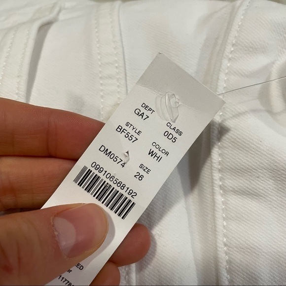 J crew high rise 90s classic straight jeans white - Picture 4 of 4